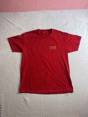 Steve Will Do It Full Send Bulldog Men's Red T-Shirt Size L